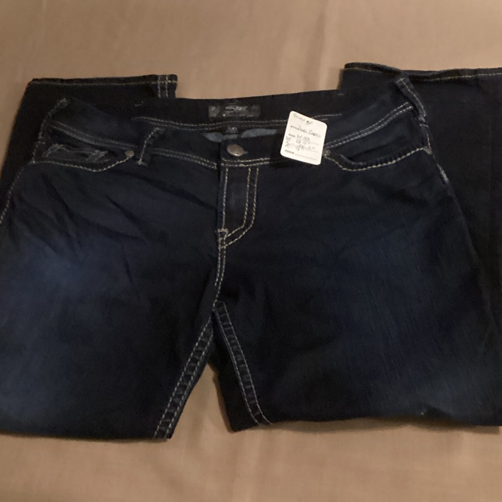 EUC Silver Jeans Capris Dark Indigo Denim - Picture 7 of 9